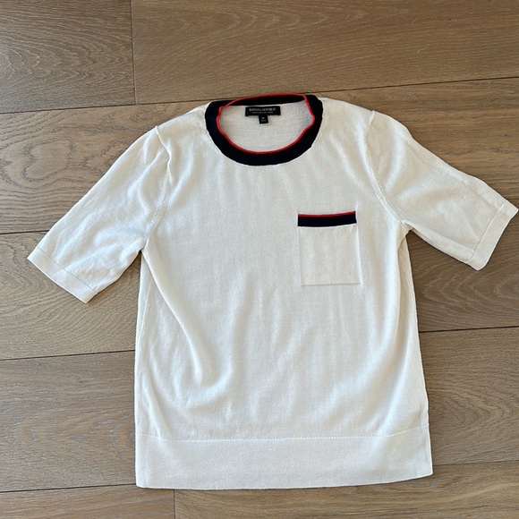 Banana Republic Merino Wool Short Sleeve Top M - Picture 1 of 7